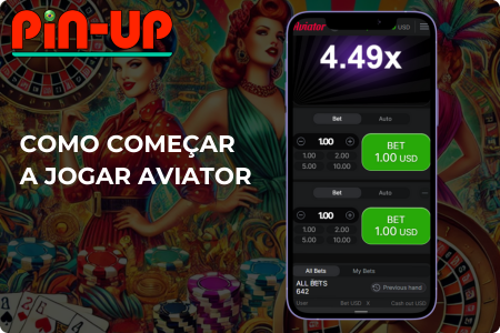 Aviator Pin Up Como começo a jogar 